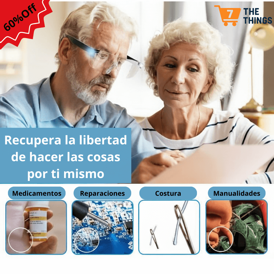 👓 Mighty Sight® Gafas LED con aumento de 160%– Claridad y confort en tu día a día