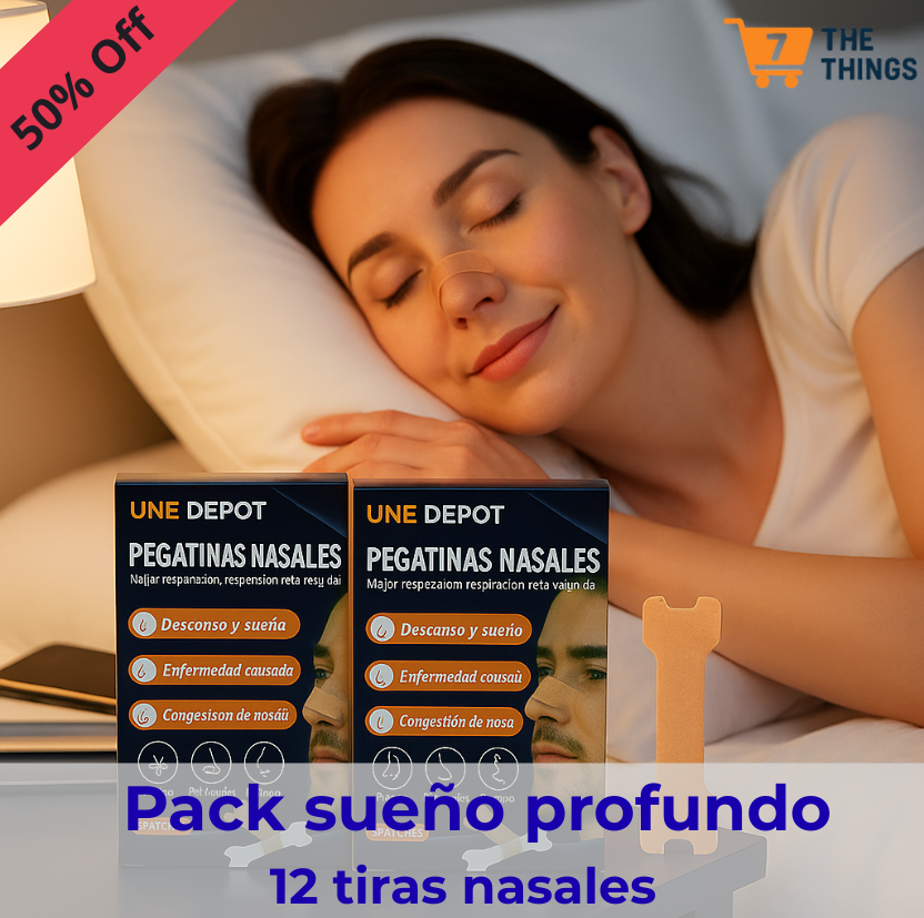 💤 Tiras Nasales – Respira mejor, despierta renovado
