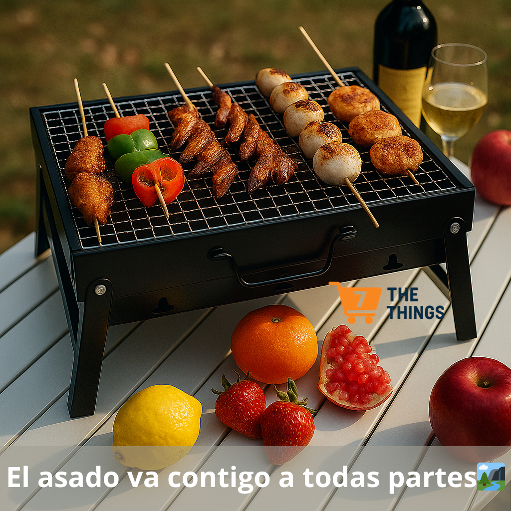 Grill Express – Tu parrilla portatil lista en cualquier lugar 🔥⚡