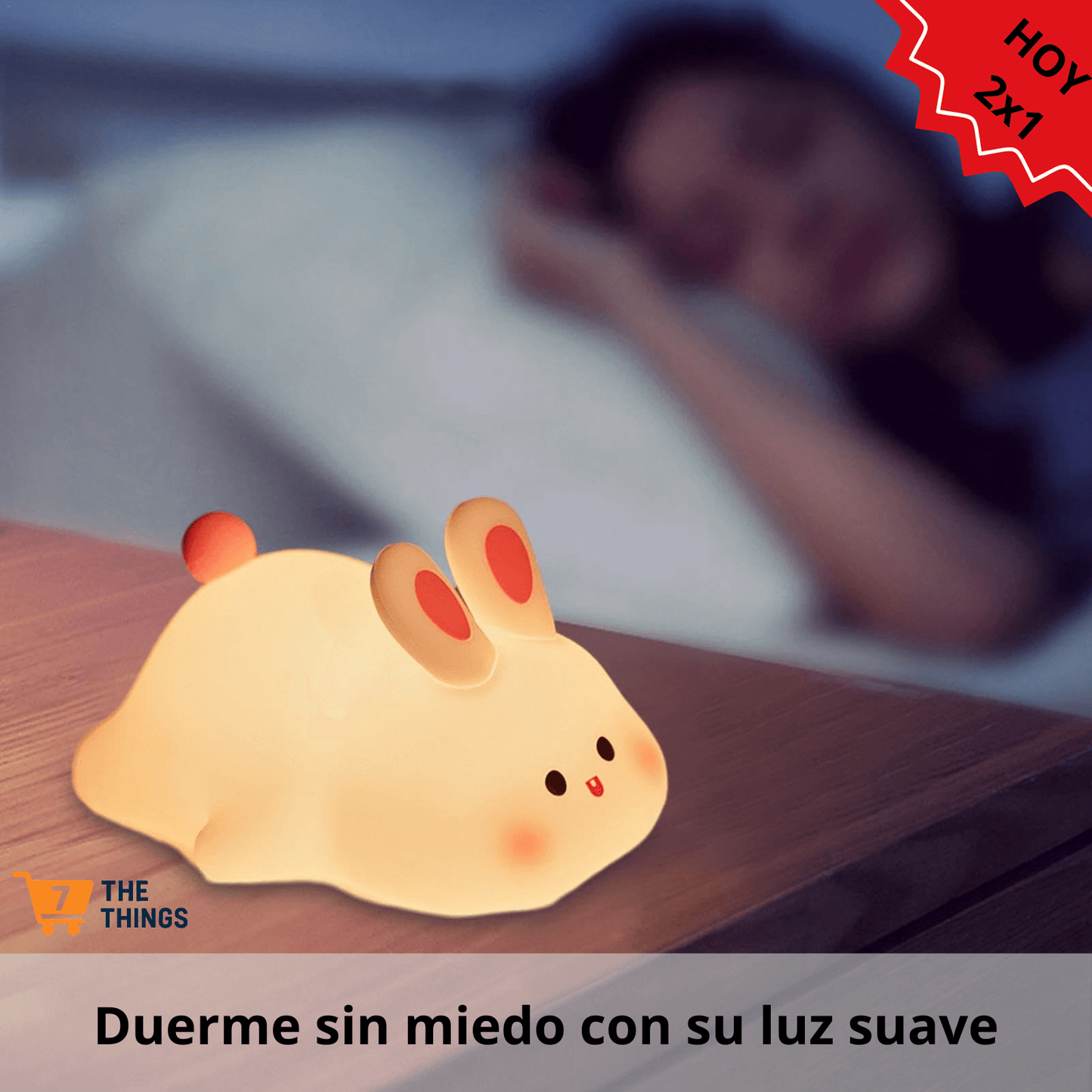 Lámpara LED Conejito – Dulces sueños, calma para toda la familia