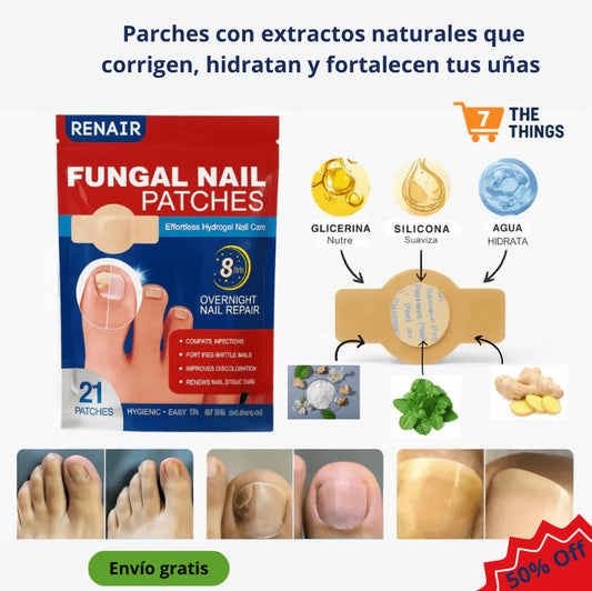 💅✨ Parches Correctores y Nutritivos para Uñas - Confianza y salud en cada aplicación