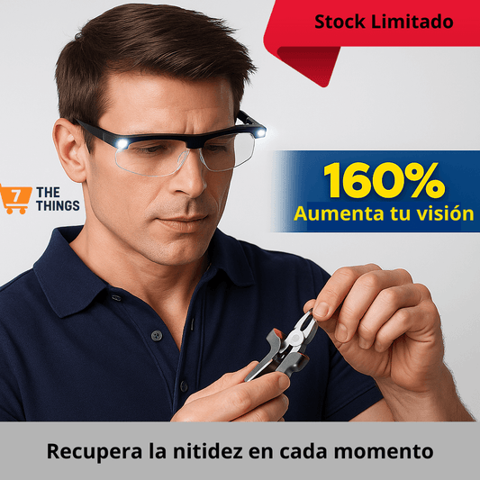 👓 Mighty Sight® Gafas LED con aumento de 160%– Claridad y confort en tu día a día