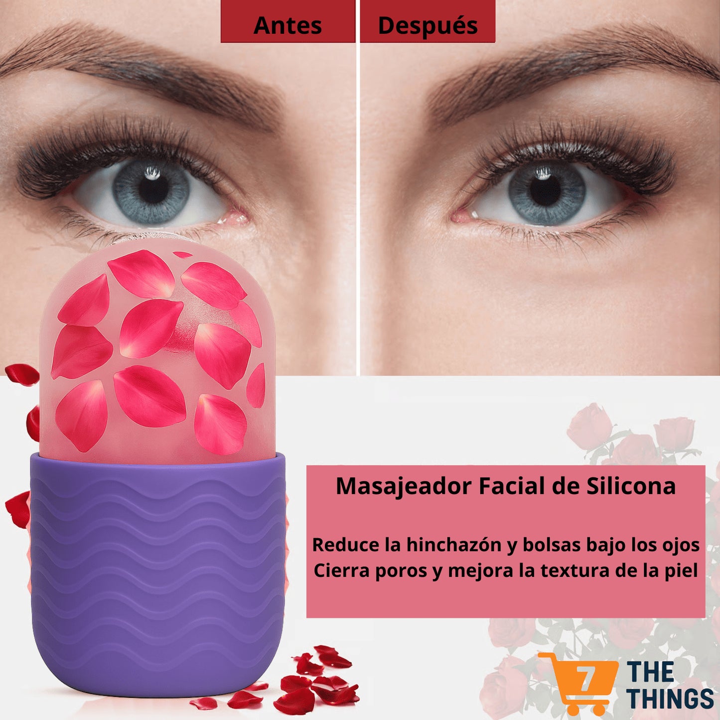 Masajeador Facial de Silicona – Refresca y Revitaliza tu Piel al Instante